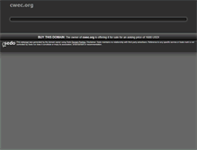 Tablet Screenshot of cwec.org